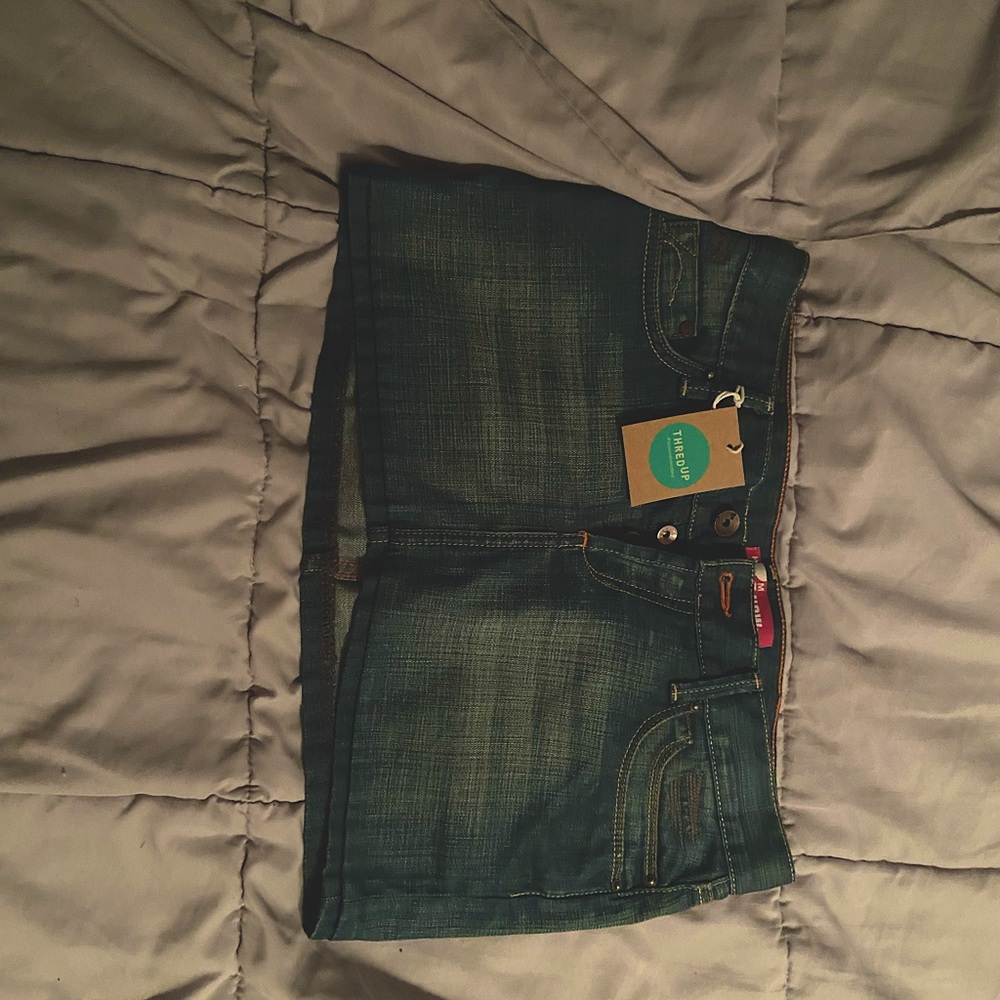 Jean mini skirt